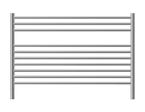 Chrome towel radiator for bathrooms in South Africa, modern design, heating solution, durable steel, stylish and functional bathroom accessory.