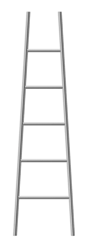 Aluminium towel ladder for bathroom decor and functionality, durable and rust-resistant.