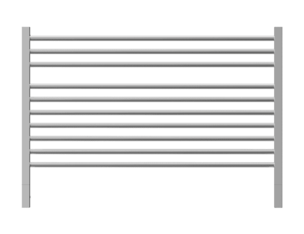 2. Modern stainless steel heated towel rail for bathroom comfort and style in South Africa.
