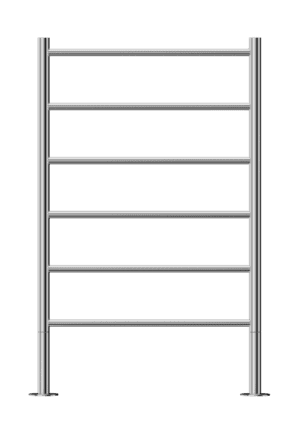 Stainless steel towel rail for bathroom heating and drying, modern bathroom accessories, durable and stylish towel holder, sleek design, perfect for bathroom decor.