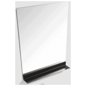 Mirror with black stand for bathrooms andvanity areas, featuring sleek modern design and high-quality glass. Perfect for bathroom renovations and stylish decor updates.