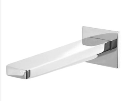 Sleek modern chrome towel bar for bathroom decor and practicality.