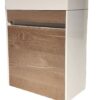 Wooden bathroom cabinet with white finish and sleek design, ideal for modern bathroom storage solutions. Durable and stylish, perfect for bathroom organization and space-saving.